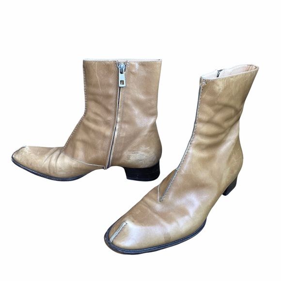 Vintage Bally Fraita Tan Leather Boot EU 39 US 8.5 - Picture 1 of 4